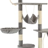  Penjalica za mačke sa stupovima za grebanje od sisala 230 - 250 cm siva | Eponuda.com