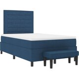  Box Spring postelja z vzmetnico in klopjo modra 120x190 cm tkanina, (22081165) Slike
