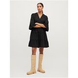 Vila Black dress with ruffles Etina - Women | Shoptok.si