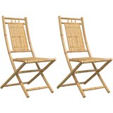 Maison Chic Zložljivi Vrtni Stoli - Stol za vrti 2 kosa 46x66x99 cm bambus JS2654, (21876400) Cene
