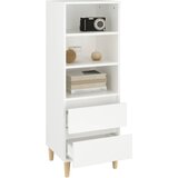  Visoka komoda bijela 40 x 36 x 110 cm od konstruiranog drva | Eponuda.ba
