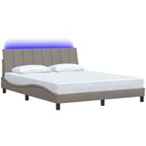  Okvir za krevet bez madraca Hanko smeđesivi 160x200 cm od tkanine | shoptok.hr