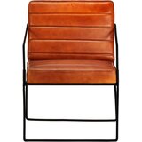  Fotelja od prave kože svjetlosmeđa | shoptok.hr