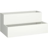 vidaXL Vrtna sadilica Bijela Plastika 100 x 60 x 45 cm Izdržljiva | shoptok.hr
