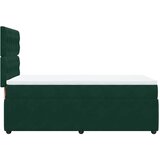 Box spring krevet s madracem tamnozeleni 100x200 cm baršunasti | shoptok.hr