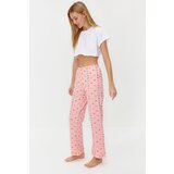 Trendyol Salmon Star Printed Cotton Knitted Pajama Bottoms | ePonuda.com