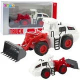 Construction Vehicle Excavator Bulldozer Movable Metal Bucket Lights Sounds