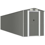  Vrtno spremište svjetlosivo 192x938x223 cm pocinčani čelik | shoptok.hr