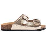 GOODIN Gold flat sandals | Shoptok.si