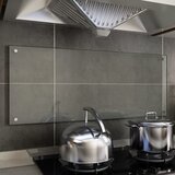 vidaXL Kuhinjska zaščitna obloga prozorna 100x40 cm kaljeno steklo Cene