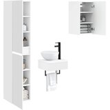  Set namještaja za kupaonicu 3 kom. Bijela 33 x 34,5 x 160 cm | shoptok.hr