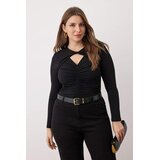 Trendyol Ženski bodi Tbbaw26Cs00004, Crni Cene