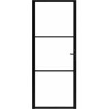 Sobna vrata od stakla ESG i aluminija 93 x 201,5 cm crna | Eponuda.ba