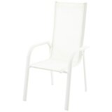 SUNFUN Hannah Vrtna stolica (D x Š x V: 69,5 x 59,5 x 110 cm, Bijela, Mogu se slagati jedni na druge) | shoptok.hr