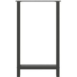  Noge za barski stol antracit boje 2 kom 60 x (100-101) cm čelik | shoptok.hr
