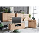 XORA komoda, črna, barve hrasta | Shoptok.si