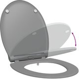  WC daska Siva 47 x 37,5 x 3,8 cm Duroplast | shoptok.hr