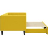  Dnevni krevet na razvlačenje žuti 80 x 200 cm baršunasti | shoptok.hr