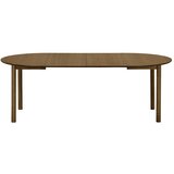 House Nordic Okrogla raztegljiva jedilna miza z dodatno ploščo v hrastovem dekorju 120x220 cm Bundaberg – | Shoptok.si