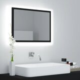  LED kupaonsko ogledalo crno 60x8,5x37 cm akrilno | shoptok.hr