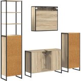  Set namještaja za kupaonicu Sonoma hrast Konstruirano drvo | shoptok.hr