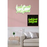 WALLXPERT dekorativna plastična led rasveta look great feel great green | ePonuda.com