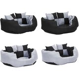  Dvostrani perivi jastuk za pse sivo-crni 65 x 50 x 20 cm | Eponuda.com