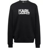 Karl Lagerfeld Sweater majica crna / prljavo bijela