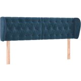  Vzglavje z ušesi temno modro 163x23x78/88 cm žamet, (20952227) | Shoptok.si
