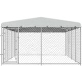  Vanjski kavez za pse s krovom 7,6 x 3,8 x 2,3 m | shoptok.hr