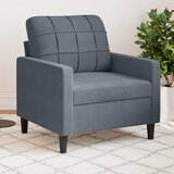  Fotelja tamnosiva 60 cm baršunasta | shoptok.hr