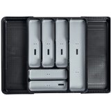 Addis crno-sivi rastezljivi plastični organizator pribora za ladicu 41,5 x 35 cm Cijene