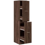 vidaXL Lekarniška omara rjavi hrast 30x41x144,5 cm inženirski les | Shoptok.si