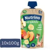 Nutrino organic Pauč, Jabuka, breskva i banana, 100g, 10 komada | ePonuda.com