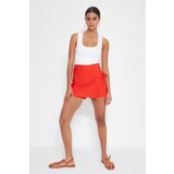 Trendyol Shorts - Red - High Waist Cijene
