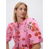 Reserved Bluzica na vezanje s peplumom - ružičasta | shoptok.hr