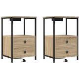  Noćni ormar s ladicama 2 pcs Sonoma hrast 40 x 31 x 60 cm | shoptok.hr