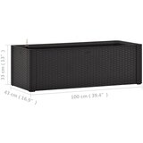  Povišena vrtna gredica samozalijevanje antracit 100x43x33 cm | Eponuda.com