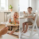 Morsel 40 bijelo-prirodna dječja stolica za hranjenje | shoptok.hr