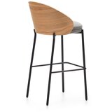 Kave Home Siva/u prirodnoj boji barska stolica (visine sjedala 77 cm) Eamy – | shoptok.hr