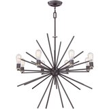 Elstead Lighting Elstead Carnegie Stropna svetilka z 8 lučmi, zahodnjaška, bronasta, E27, (22098294) | Shoptok.si