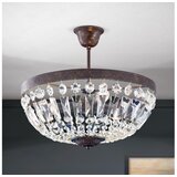 Orion DL 7-487/3 - kristalni luster na šipci ARILA 3xE14/40W/230V prečnik 40 cm smeđa/patina Cene