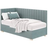 Ghado Plavi kutni dječji krevet s prostorom za odlaganje s madracem 90x200 cm Snugi - | shoptok.hr