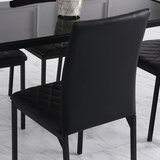  HOCMOM Set od 4 blagovaonske stolice Kuhinjske stolice 41 cm x 50 cm x 91 cm Crna | shoptok.hr