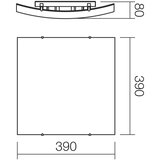  redo 05-905 - plafonsko svetlo iside 2xE27/42W/230V 39x39 cm prozirno | Eponuda.com