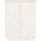 Ormarić za cipele bijeli 60 x 35 x 80 cm od masivne borovine | shoptok.hr