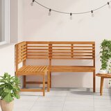 vidaXL Kutna vrtna klupa 140 cm od masivnog bagremovog drva | shoptok.hr