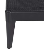 vidaXL Ležalnik antraciten 186x60x29 cm PP | Shoptok.si