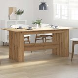  Blagovaonski stol Artisan hrast 180x90x76 cm izrađeno drvo Slike