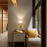  Brilagi - LED zidna lampa NUBILA WOOD 1xE27/25W/230V + LED/3W hrast/siva | Eponuda.com